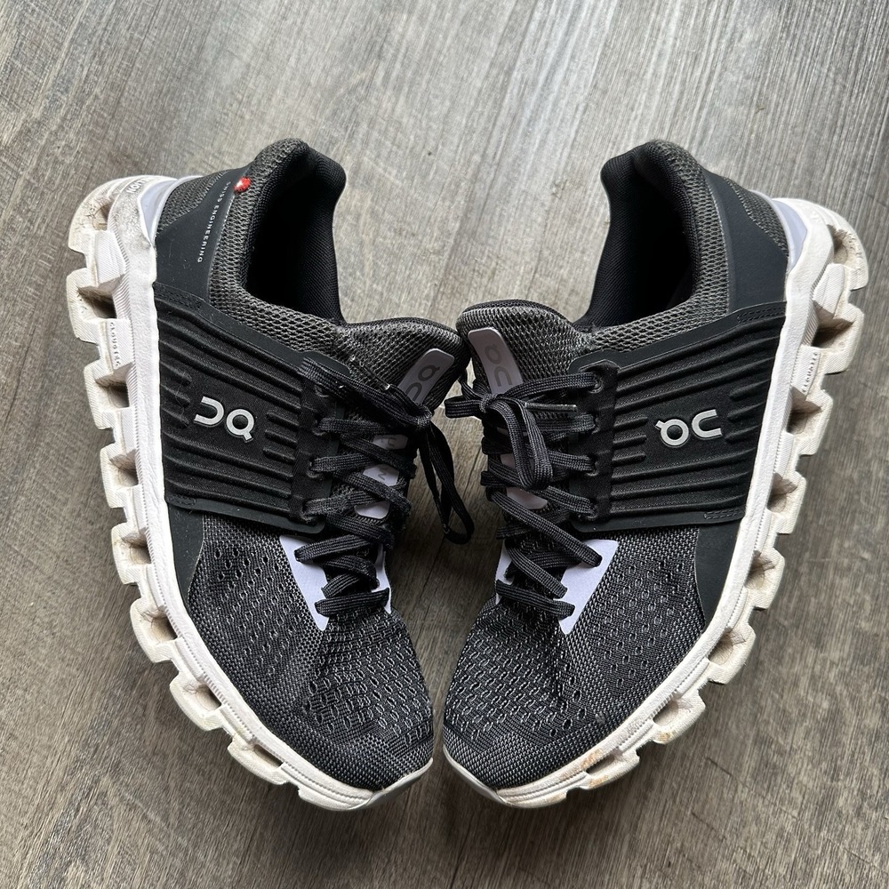 On Cloud Cloudswift Black White Athletic Running Shoes Sneakers Women's‎ 8.5